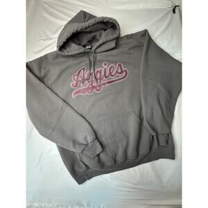 Collegiate Sporty Texas A&M Aggies Gray Heavy Blend Street Hoodie